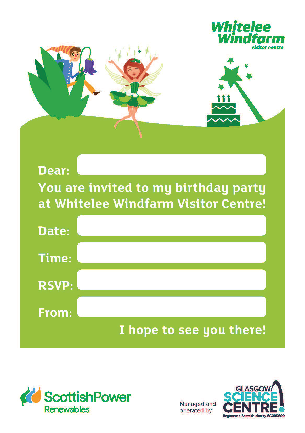 Fairy Birthday Party Invite